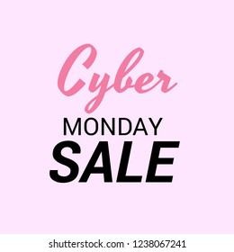 Vector illustration of a Banner/Background for Cyber Monday Sale.