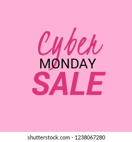 Vector illustration of a Banner/Background for Cyber Monday Sale.