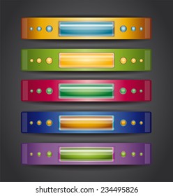 Vector illustration with banners