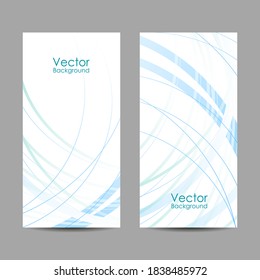 Vector illustration of banners abstract wave forms