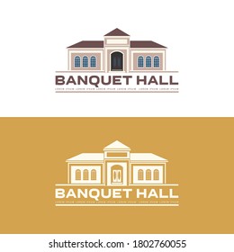 Vector illustration of Banquet hall icons