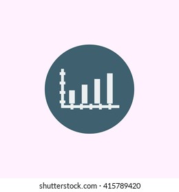 Vector illustration of bar chart icon. Premium quality web icon