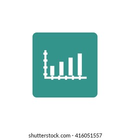 Vector illustration of bar chart icon. Premium quality web icon.