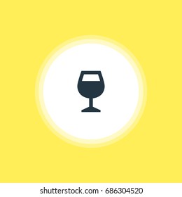 Vector Illustration Of Bar Icon. Beautiful Map Element Also Can Be Used As Wineglass Element.