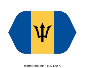 vector illustration of Barbados flag