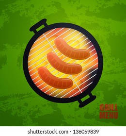 Vector Illustration of a Barbecue Background
