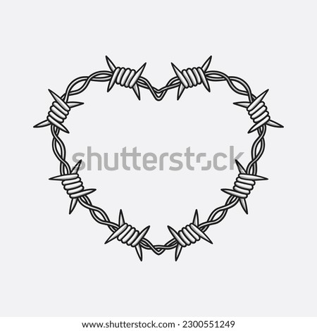 Similar – Image, Stock Photo Steel frame love