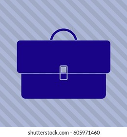 Vector Illustration of Barbell on Rack icon in violet color
