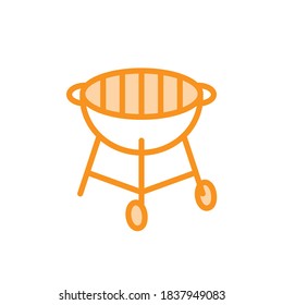Vector illustration, barbeque cooking icon design template