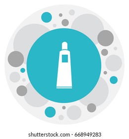 Vector Illustration Of Barber Symbol On Bottle Icon. Premium Quality Isolated Toothpaste Element In Trendy Flat Style.