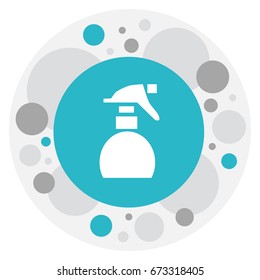Vector Illustration Of Barber Symbol On Spray Icon. Premium Quality Isolated Spreader Element In Trendy Flat Style.