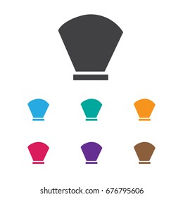 Vector Illustration Of Barber Symbol On Besom Icon. Premium Quality Isolated Bristle Element In Trendy Flat Style.