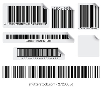 Vector illustration of barcode print