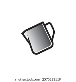 Vector illustration barista tools milk jug