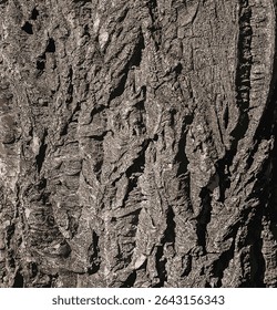 Ilustração vetorial de casca de veludo de Amur, cortiça de Amur, Phellodendron amurense. Textura de casca de cortiça. Textura de casca de árvore velha. 
