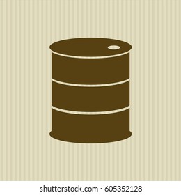 Icono de la ilustración vectorial del barril

