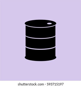 Vector Illustration of Barrel icon in Black color

