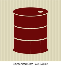 Vector illustration of Barrel icon or symbol
