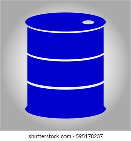 Vector illustration of Barrel symbol icon in purple
