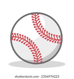 Vector illustration of a baseball ball