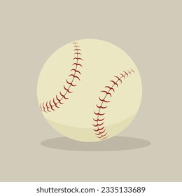 Vector illustration. Baseball ball. Baseball Icon Concept With Moving Baseball Icon Vector Template
