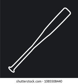 Vector illustration baseball bats icon