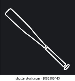 Vector illustration baseball bats icon