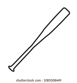 Vector illustration baseball bats icon