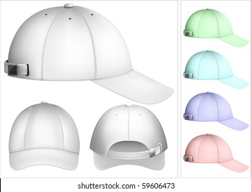 Vector illustration of baseball cap.