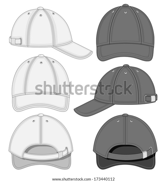 Download Vector Illustration Baseball Cap Front Back Stock Vector ...