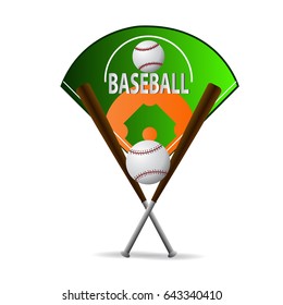 Vector illustration of Baseball game  sports posters design. 