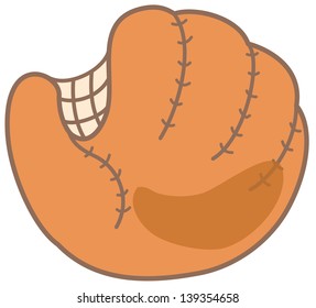 Vector illustration of a baseball glove