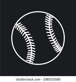 Vector illustration baseball icon