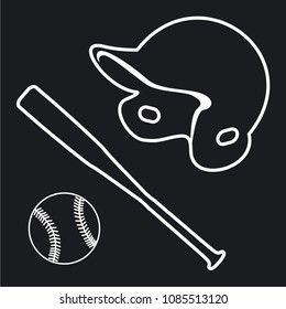 Vector illustration baseball icon