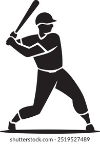 Vector illustration of a baseball player