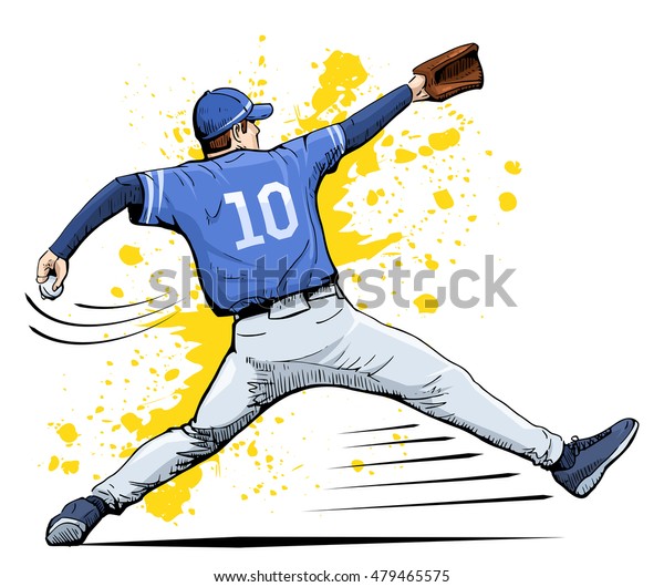 野球選手がボールを投げるベクターイラスト 美しいスポーツをテーマにしたポスター 抽象的な背景 夏のスポーツ チームゲーム 野球のピッチャー のベクター画像素材 ロイヤリティフリー Shutterstock