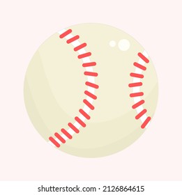 Vector illustration of a baseball for sports in competition, perfect for sports advertising