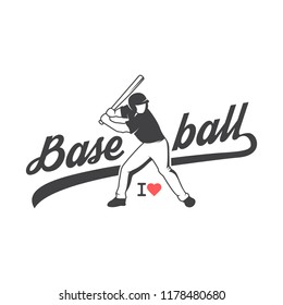 vector illustration of Baseball team, competition logo and insignia, in grunge vintage style. Can be used for t-shirt graphic designs, print stamps, typography emblems, sports logos