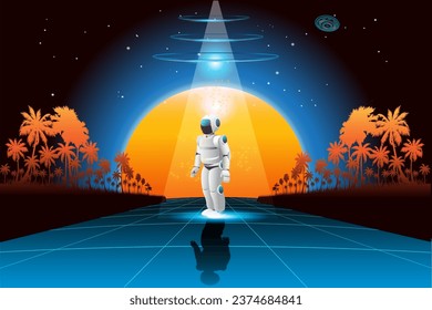 Vector illustration based on imagination of the future.