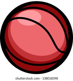 Ilustración vectorial de una bola de canasta