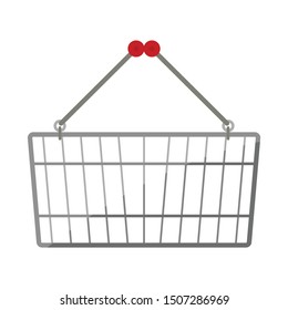 Vector illustration of basket and store icon. Graphic of basket and capacity stock vector illustration.