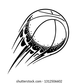 Vector illustration of basketball.