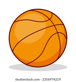 Vector illustration of a basketball ball