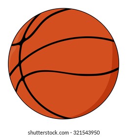 vector illustration of basketball ball
