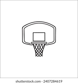 Vektorgrafik des Basketballkorbs