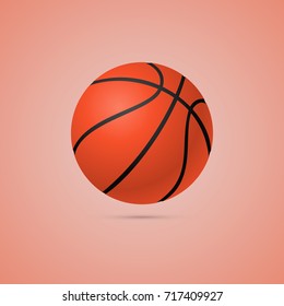 Vector illustration of a basketball equipment 