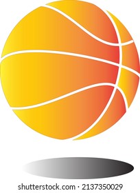 Vector illustration of a basketball image on a white background.