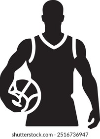 Vector illustration of a basketball player