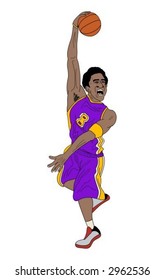 vector illustration of a basketball player