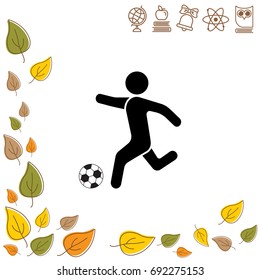 Vector illustration. Basketball player icon